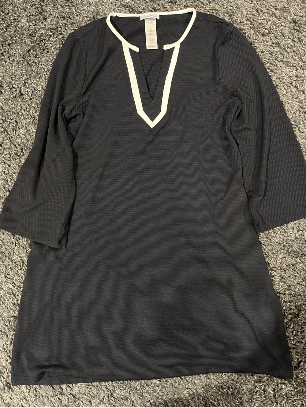 NWOT Tommy Bahama Island Cays Cabana Coverup Dress Size Medium POCKETS Black